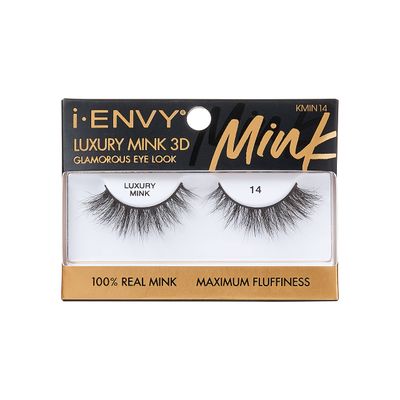 i-ENVY False Lashes Luxury Mink Collection Eyelashes 100% Real Mink Glamorous Eye Look Lashes Maximum Fluffiness 3D Multi-Curl Angle