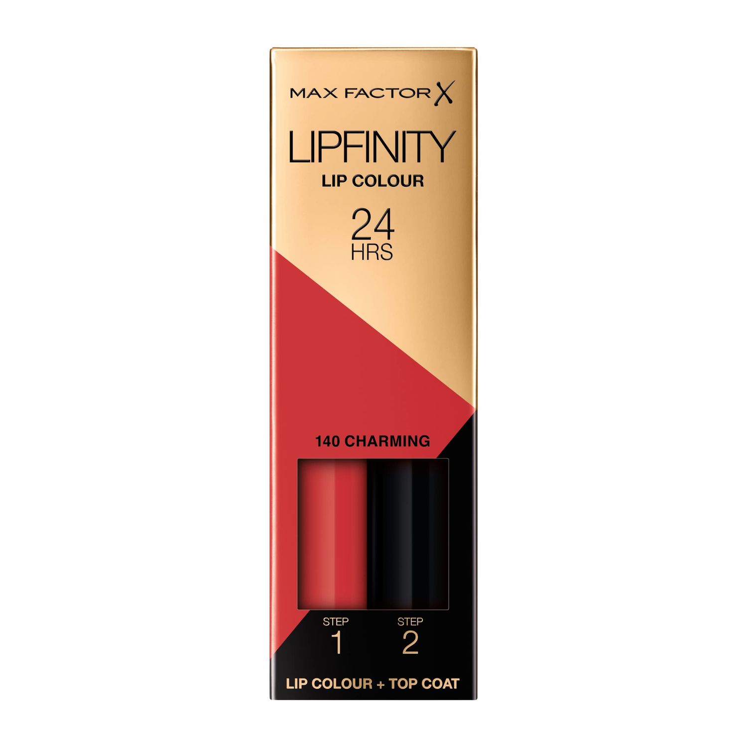 Max Factor Lipfinity Lipstick for Women, # 140 Charming, 0.14 Ounce