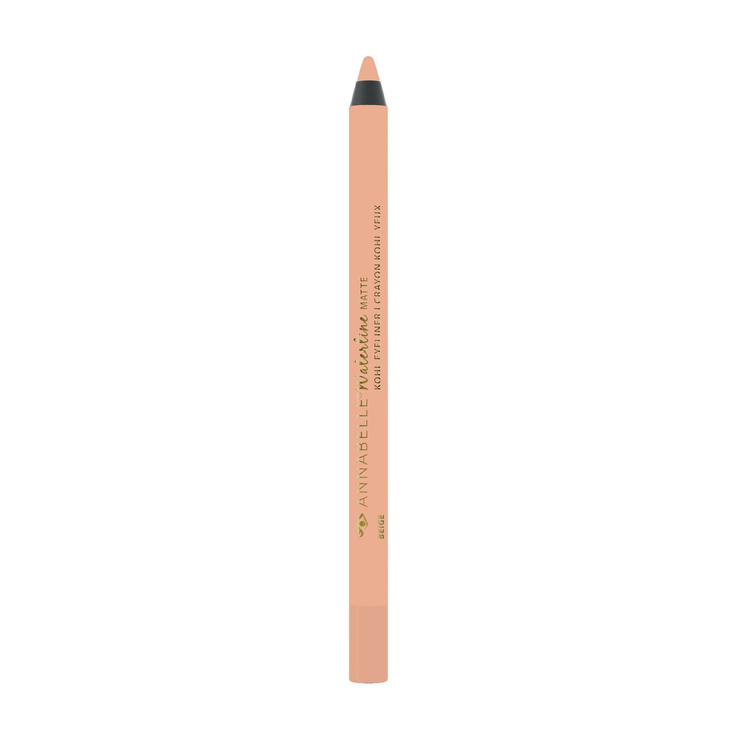 Annabelle Waterline Matte Kohl Eyeliner Pencil, Beige, Intense Colours, Matte Finish, Easy-To-Apply, Long-Lasting 10h, Waterproof, Transferproof, Cruelty-Free, 1.2 g