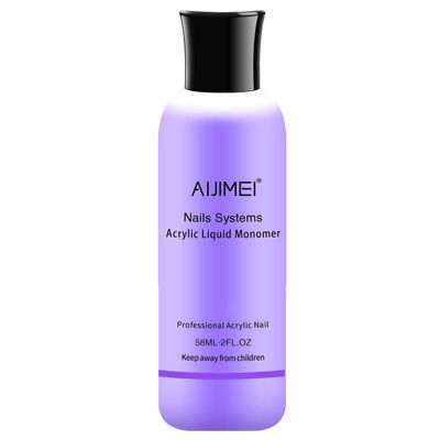 AIJIMEI Acrylic Monomer Acrylic Liquid 58ml 2OZ Acrylic Liquid Monomer For Acrylic Powder Acrylic Nail Liquid Monomer For Acrylic Nails Powders &amp; Liquids Acrylic Nail Powder And Liquid