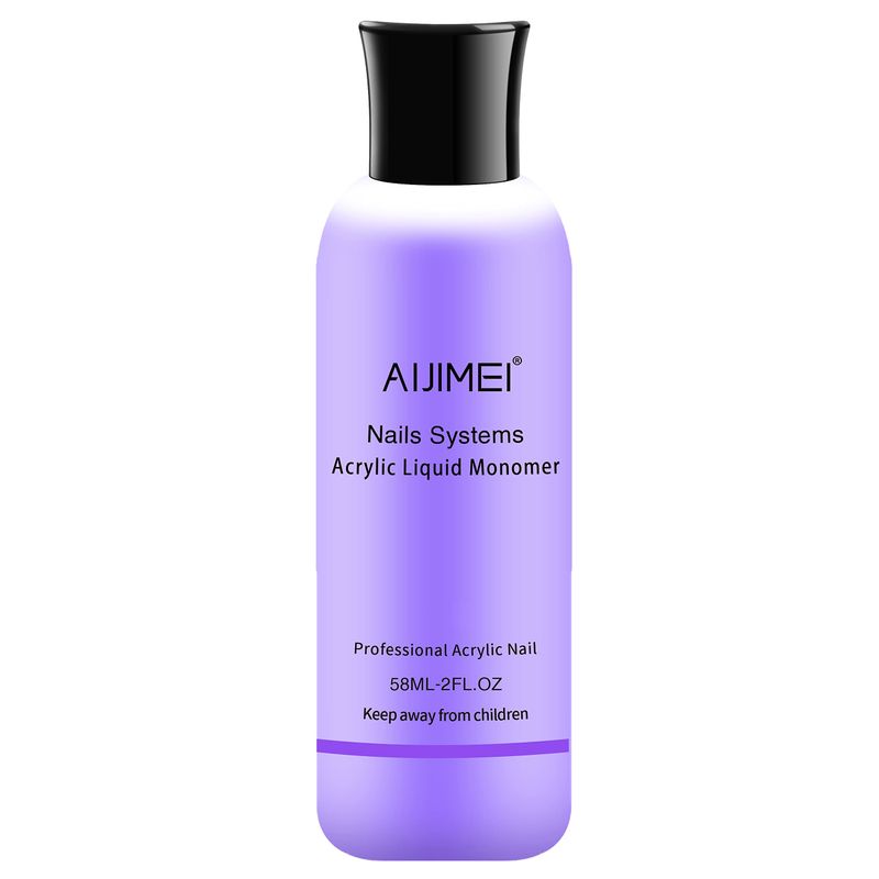 AIJIMEI Acrylic Monomer Acrylic Liquid 58ml 2OZ Acrylic Liquid Monomer For Acrylic Powder Acrylic Nail Liquid Monomer For Acrylic Nails Powders &amp; Liquids Acrylic Nail Powder And Liquid