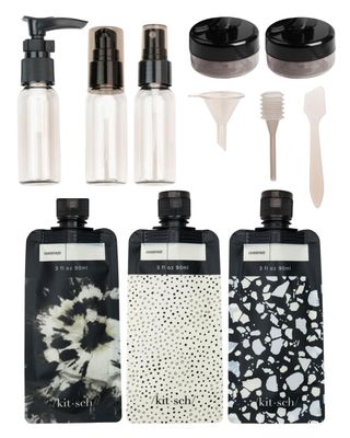 Kitsch Travel Bottles for Toiletries - TSA Approved, Refillable, Leak-Proof Travel Size Containers, Essentials Kit for Shampoo, Conditioner, Lotion &amp; More - 11 Pack