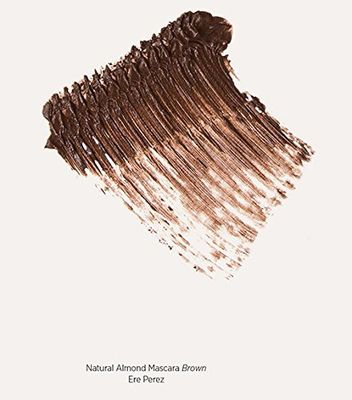 Ere Perez - Natural Almond Oil Mascara | Vegan, Cruelty-Free, Clean Beauty (Brown, 0.35 oz | 10 ml)