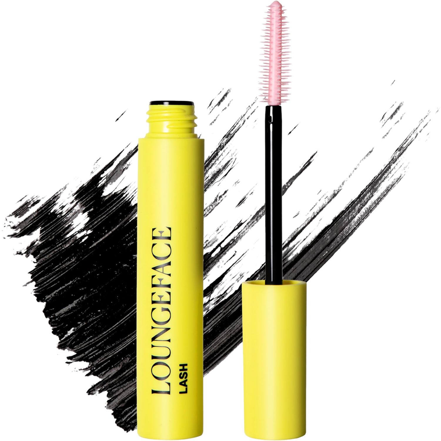 Loungeface LASH Tubing Mascara for Volume and Length - No Panda Eyes Smudge Proof, Long Voluminous Eyelashes, No Flaking, Water Resistant - Vegan &amp; Cruelty Free Women&#39;s Makeup, Luxury Beauty (Black)
