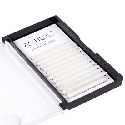 Colored Eyelash Extensions Easy Fan 9-16mm Mix White D Curl Easy Fanning 0.07mm Self Premade Volume Lash Supplies