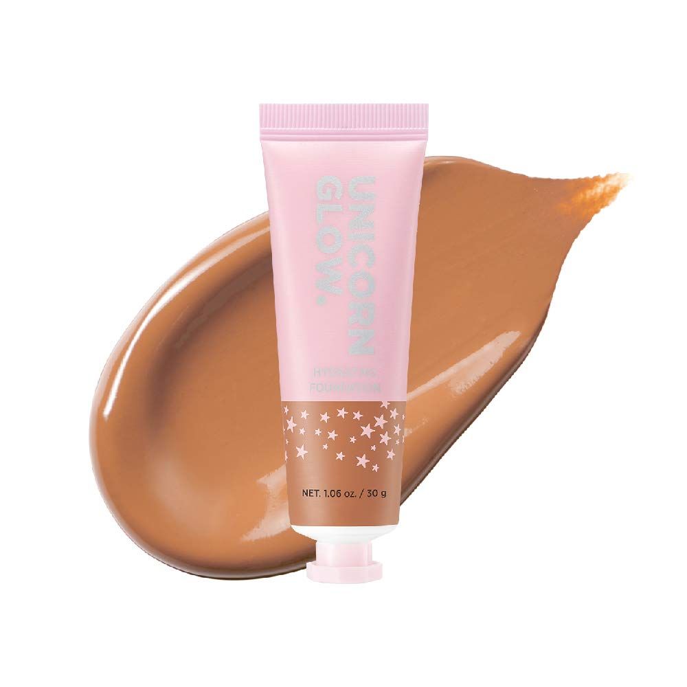 UNICORN GLOW HYDRATING FOUNDATION #11 NUTMEG Collagen Serum  Hyaluronic Acid  Ceramide Anti-Aging