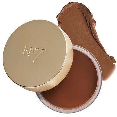 No7 Pro Artist Soft Glow Cream Bronzer - Blendable Cream Makeup with a Lightweight Formula - Customizable Face Makeup for a Natural, Sun-Kissed Glow - Medium (1.26 oz)