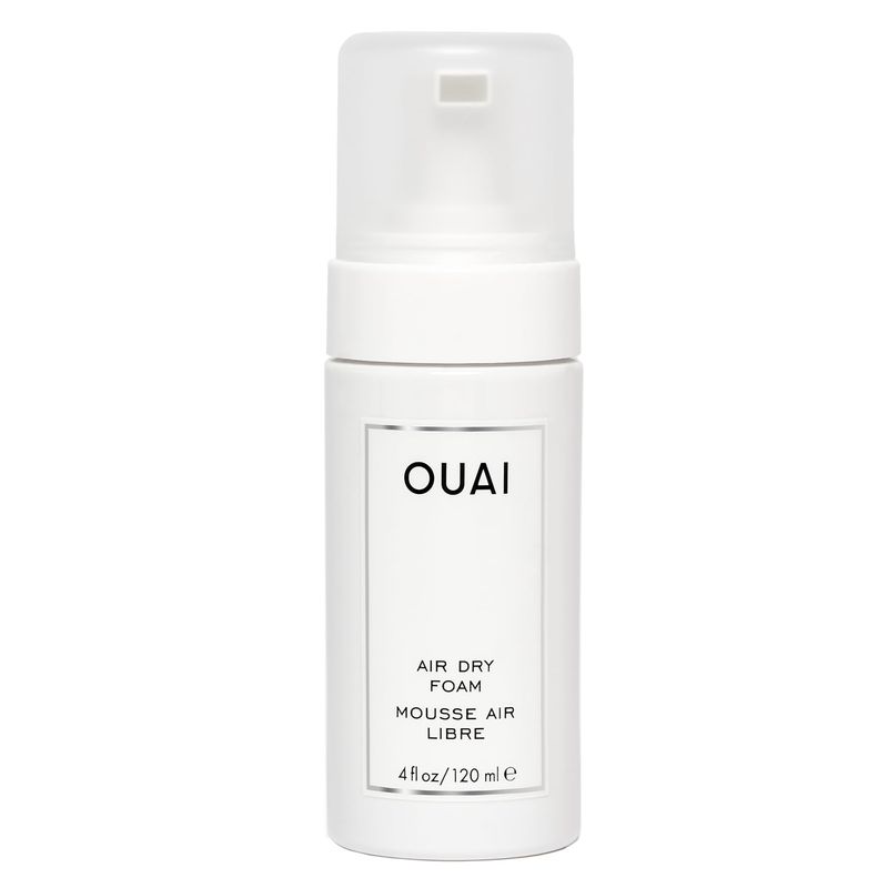 OUAI Air Dry Foam - Conditioning Mousse for Beach Waves with Kale and Carrot Extract - Paraben, Phthalate and Sulfate Free Hair Product (4 Oz)