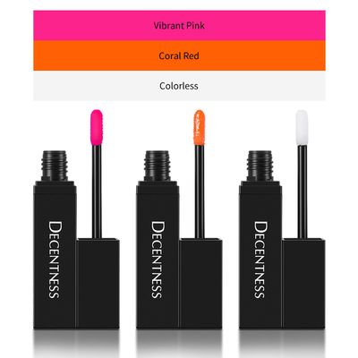 DECENTNESS Lip Oil Set,Hydrating Moisturizing Dry Lips,Not Greasy and Sticky,Tinting For Lips Makeup,Adds Shine,Pack of 3,Ideal Gift(ColorlessCoral RedVibrant Pink)