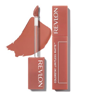 Revlon ColorStay Limitless Matte Liquid Lipstick, Lip Makeup Stocking Stuffers for Women, Vegan, No-Budge, Waterproof, 002 Poster Child, 0.17 fl oz