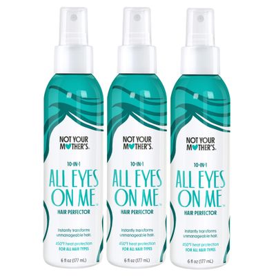 Not Your Mother&#39;s All Eyes On Me 10-in-1 Hair Perfector (3-Pack) - 6 fl oz - Heat Protectant for Hair - Moisturizing Detangler Spray and Frizz Control