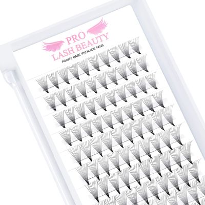 Premade Fans Eyelash Extensions 10D-D-0.07-9-16 Premade Volume Lash Extensions Pointed Base Fans 0.07 Premade Volume Fans C D Curl(10D-D-0.07,9-16mix)