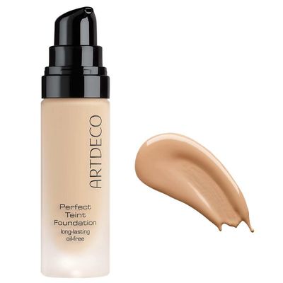 ARTDECO Perfect Teint Foundation - Golden Biscuit N52 - Lightweight Liquid Formula - Medium to Full Coverage - Without Mask-Like Effect - Conceals Imperfections - Vegan Makeup - Hyaluron - 0.67 Fl Oz