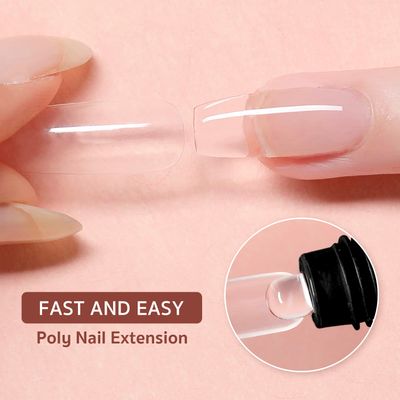 GAOY Poly Gel, 60g Nail Extension Gel, Clear Builder Gel Nail Enhancement Gel for Beginner &amp; Professional Nail Art Salon DIY at Home