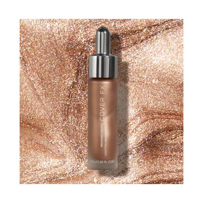 COVER FX Custom Bronzer Drops - Gilded Glow Rich Bronze - 1 Fl Oz - Radiant Glow Liquid Bronzer - Customizable Color