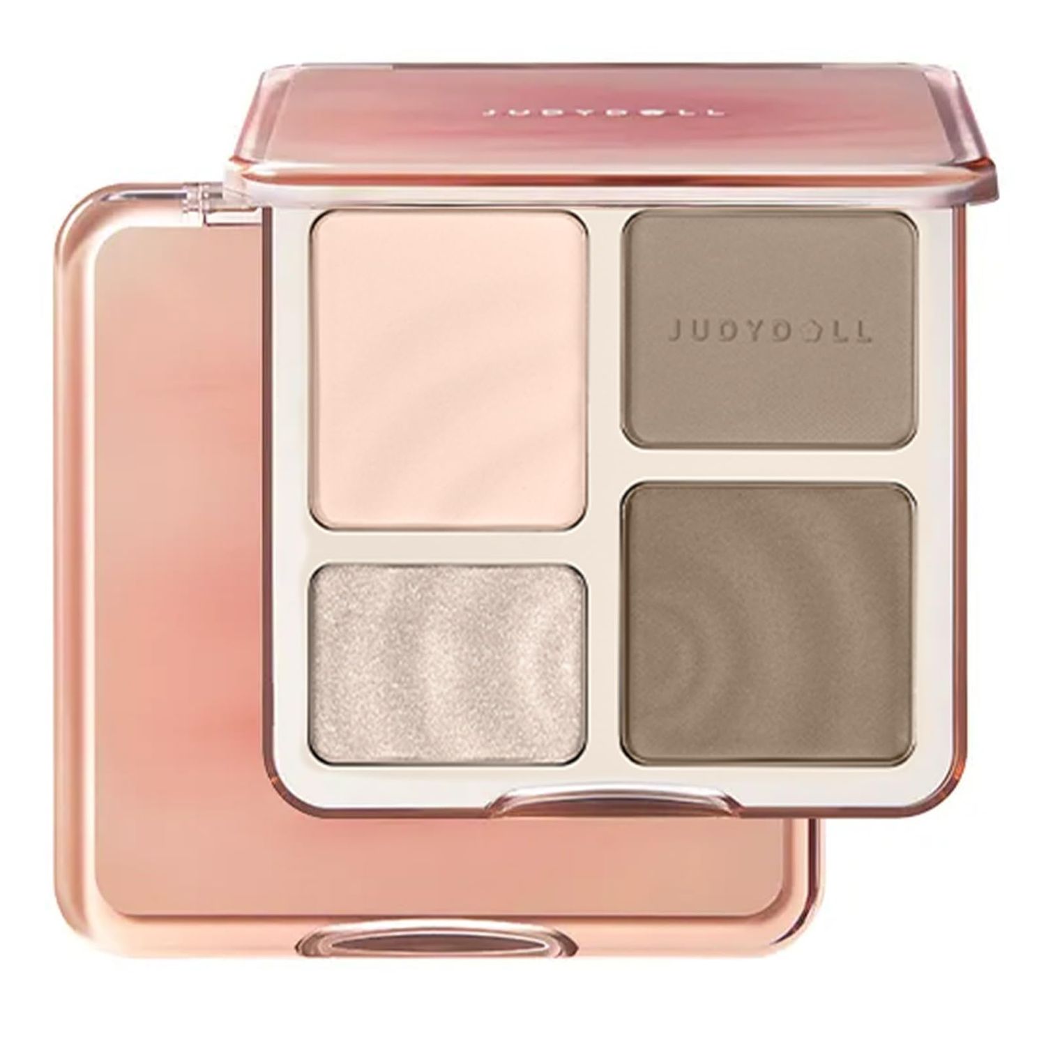 Judy Doll Contour Palette, 2 In 1 Face Highlight Contour Palette, Shades with Highlighter Makeup, Non-greasy, Lasting Sparkling, Sculpt the Face Makeup (#01 Water Waves, 0.32oz)
