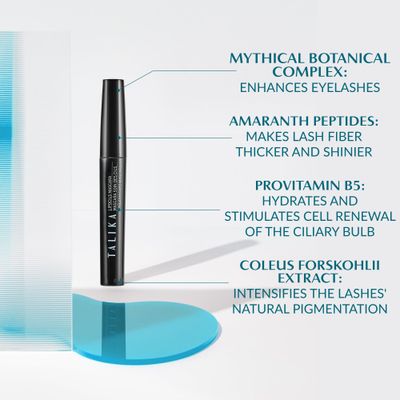 Talika Lipocils Mascara - Eyelash Growth Formula Mascara - 2-in-1 Makeup &amp; Eyelash Care Solution - Black