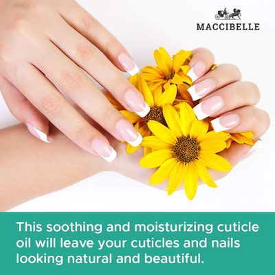 Maccibelle Cuticle Oil For Nails Refill size for Dry Cracked Cuticles (4 Ounce, Pineapple)