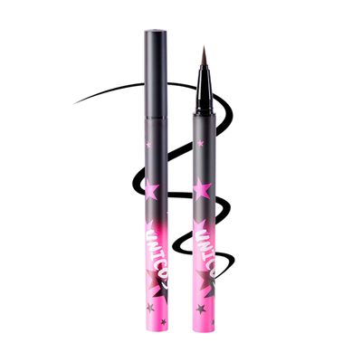 Unicos Liquid EyeLiner, Long-Lasting with 24 Hour wear, Waterproof Eye makeup, Smudge Resistant, Ultra-Fine Tip 0.1mm Tip,Vegan &amp; Cruelty Free (Black)