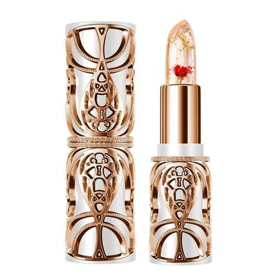 SWETIYOU Crystal Flower PH Lip Balm Color Changing Magic Lipstick Jelly Flower Luxury Lip Balm Mood Lipstick Color Changing Long Lasting Nutritious Lip Gloss Clear Lipstick