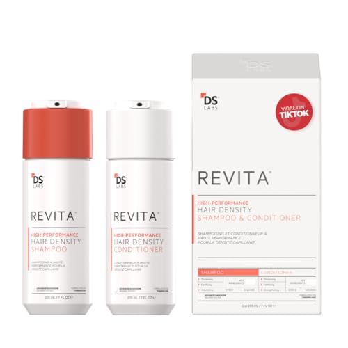 DS Laboratories Revita Shampoo and Conditioner Set - Hair Growth Shampoo and Conditioner, Hair Thickening Shampoo and Conditioner for Fine Hair, DHT Blocker Hair Loss Treatments for Women &amp; Men