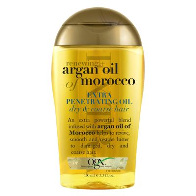 OGX Extra Strength Argan Oil Hair Treatment, 3.3 fl oz - Deep Moisturizing Serum for Dry, Damaged &amp; Coarse Hair, Paraben &amp; Sulfate-Free