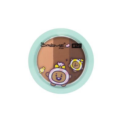 The Crme Shop | BT21 Baby SHOOKY Ultra-Pigmented Eyeshadow Trio - Cookies &amp; Creme