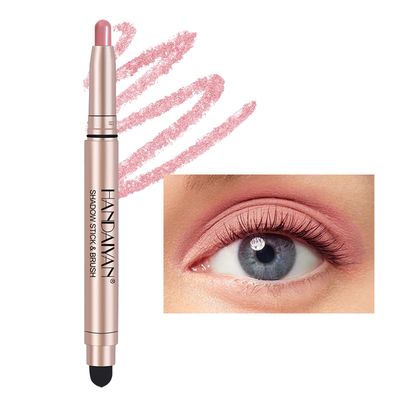 MIELIKKI Cream Eyeshadow Stick with Smudger, Waterproof Eye Shadow Pencil, Long-Wear &amp; Crease Resistant, Matte and Shimmer Eye Brightener, Highlighter Stick Makeup, 04