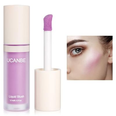 UCANBE Liquid Matte Blush Makeup for Cheeks, Highly Pigmented, Long Lasting, Anti-scratch, Natural-Looking, Daily Use Makeup Blush Suitable for Women Girls(06 Lavender)