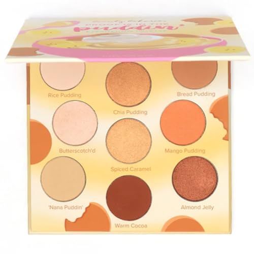 Beauty Bakerie Cosmetics Highly Pigmented Eye Shadow Makeup Palette, SparklyGlitterShimmerMetallicMatte Eyeshadow Look, Vegan, Cruelty-Free, Paraben-Free, 9 Shades, Proof is in the Pudding