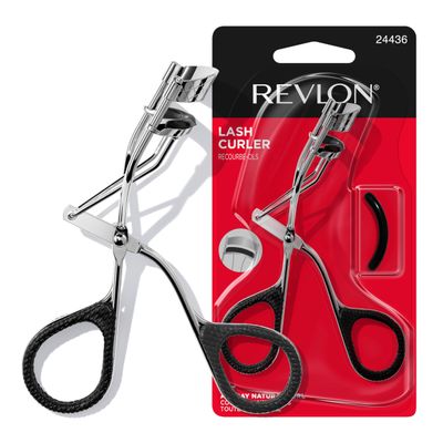 Revlon Natural Curl Lash Curler, Gives a Simple Eyelash Lift, with Non-Slip Finger Grips, Easy to Use, 1 Count