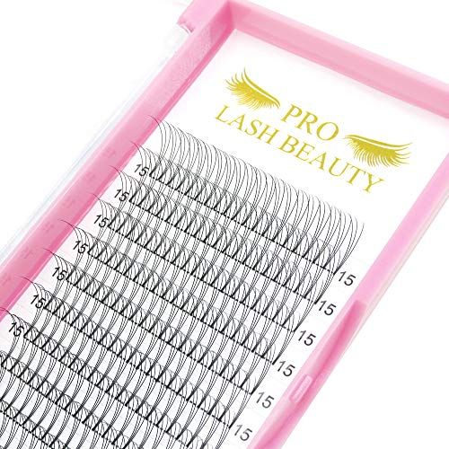 Premade Fans Eyelash Extensions 3D-D-0.07-13 Short Stem Premade Volume Eyelash Extensions 3D 5D 7D Volume Lash Extensions 9 to 20 mm Pre made Lash Fans C D Curl .07 .10(3D-D-0.07,13mm)