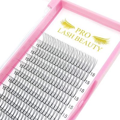Premade Fans Eyelash Extensions 3D-D-0.07-13 Short Stem Premade Volume Eyelash Extensions 3D 5D 7D Volume Lash Extensions 9 to 20 mm Pre made Lash Fans C D Curl .07 .10(3D-D-0.07,13mm)