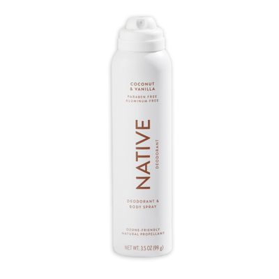Native Deodorant &amp; Body Spray Contains Naturally Derived Ingredients | Deodorant for Women and Men, All Day Odor Protection, Aluminum and Hydrocarbon Propellant Free | Coconut &amp; Vanilla