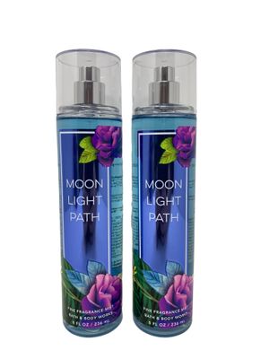 Bath &amp; Body Works Moonlight Path Fine Fragrance Mist - Value Pack Lot of 2 (Moonlight Path)