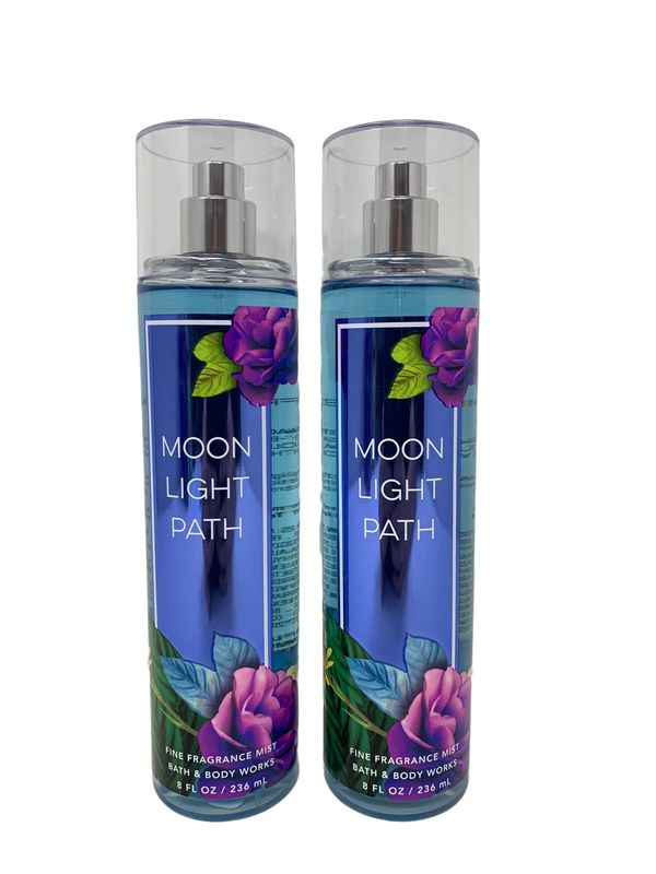 Bath &amp; Body Works Moonlight Path Fine Fragrance Mist - Value Pack Lot of 2 (Moonlight Path)