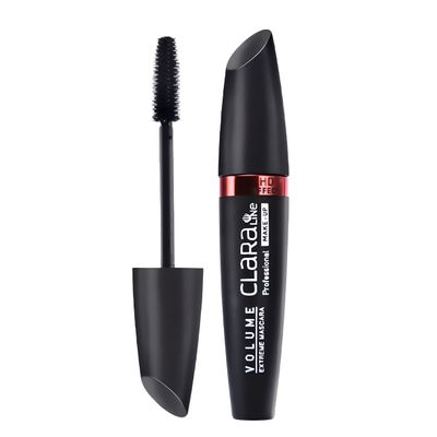 Claraline Volume Mascara, Sensational, Washable Makeup, Volumizing, Lengthening, Defining, Curling, Multiplying, Buildable Formula for Girls and Women,Very Black, 1 Count