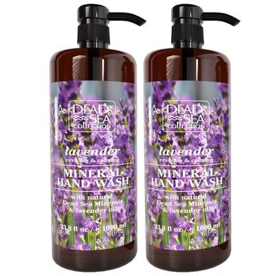 Dead Sea Collection Lavender Liquid Hand Soap - Pack Of 2 (33.8 Fl. Oz Each)