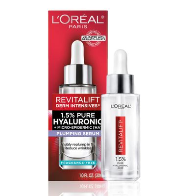 L&#39;Oreal Paris Revitalift 1.5% Pure Hyaluronic Acid Face Serum, Hydrate &amp; Reduce Wrinkles, Fragrance Free 1 oz