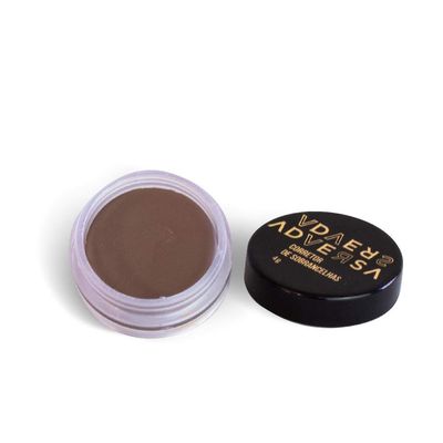 ADVERSA - Vegan Eyebrow Corrector - Face Makeup, Long Lasting Eyebrow Color, Eyebrows Enhancers, Beauty &amp; Personal Care, Cruelty Free,Gluten Free, Eyebrow Makeup Pomade - Light Brown - 4g  0.14 Fl oz