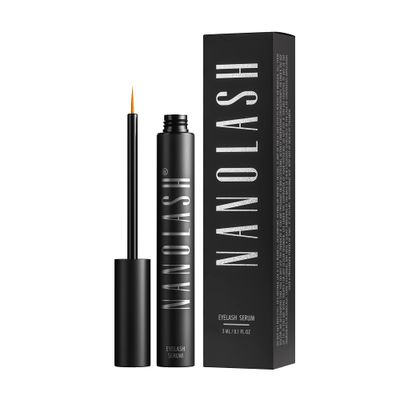 Nanolash Eyelash Growth Serum Conditioner For Enhanced Long Luscious Eyelashes and Eyebrows - 3ml