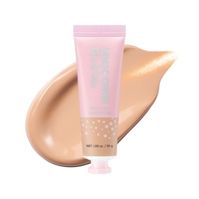 UNICORN GLOW HYDRATING FOUNDATION #08 HAZEL Collagen Serum  Hyaluronic Acid  Ceramide Anti-Aging