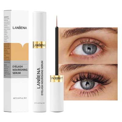 LANBENA Eyelash Growth Serum,Lash Serum for Eyelash Growth,Eyebrow Growth Serum - Natural &amp; Safe Ingredients