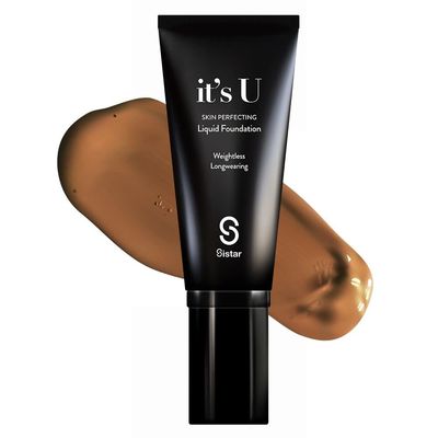 Sistar it&#39;s U Skin Perfecting Liquid Foundation Medium Coverage Buildable Weightless Longwearing Blendable 35 g  1.23 oz. (Brownie)
