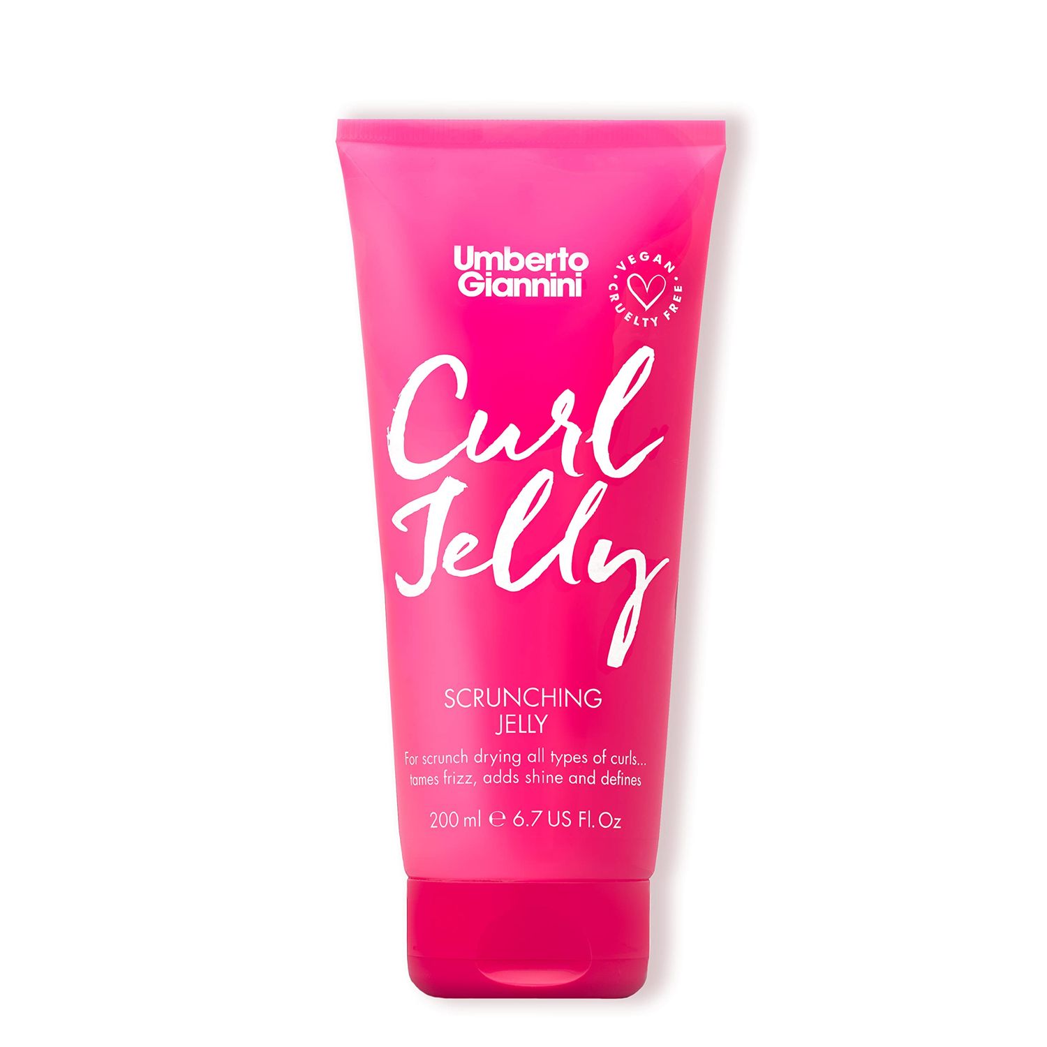 Umberto Giannini Curl Jelly Scrunching Jelly 7 fl Oz - Frizz Solution Defining Hair Gel for 2a-4c Curly, Wavy, Coily Hair - Vegan &amp; Cruelty-Free