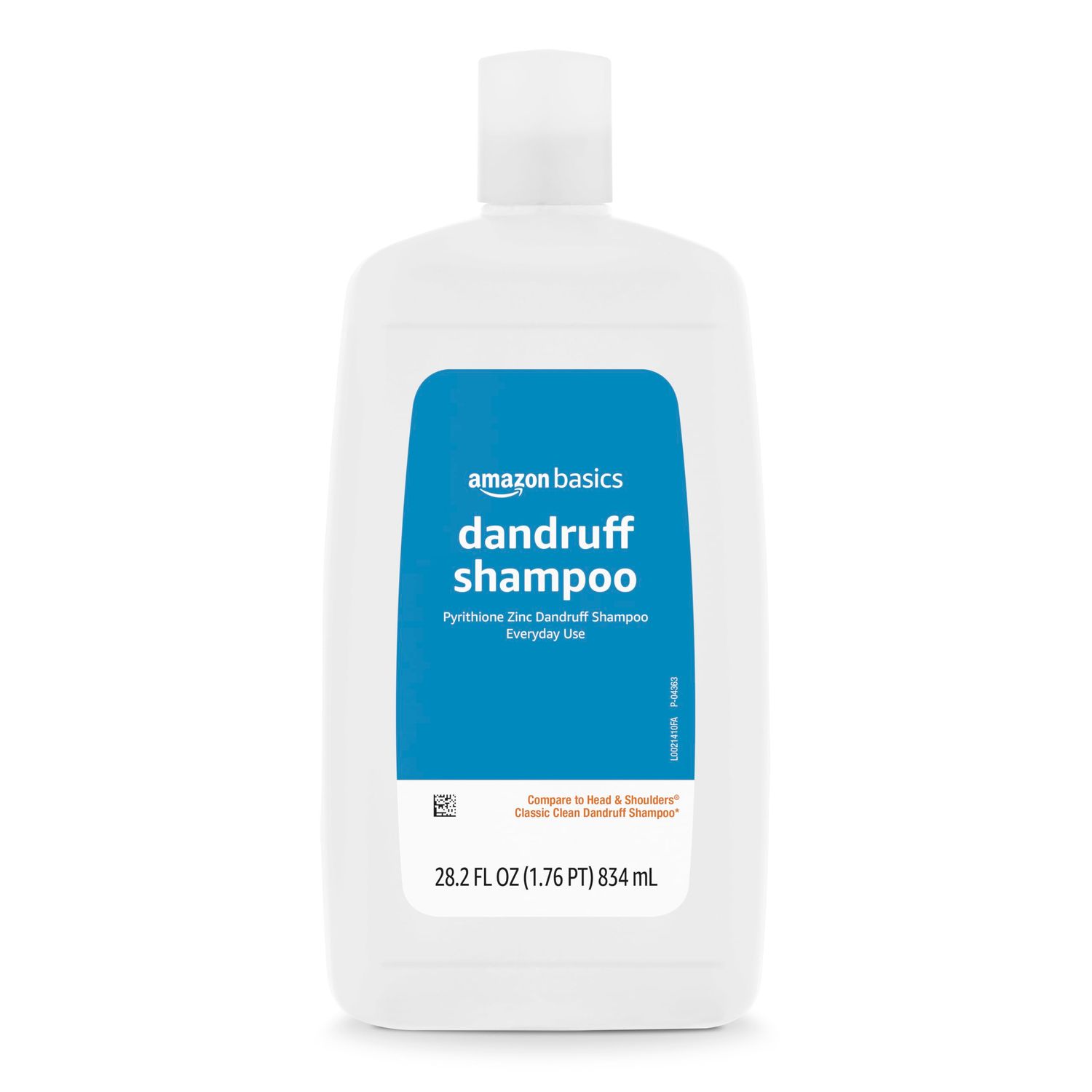 Amazon Basics Dandruff Shampoo, Everyday Use, 33.8 Fluid Ounces