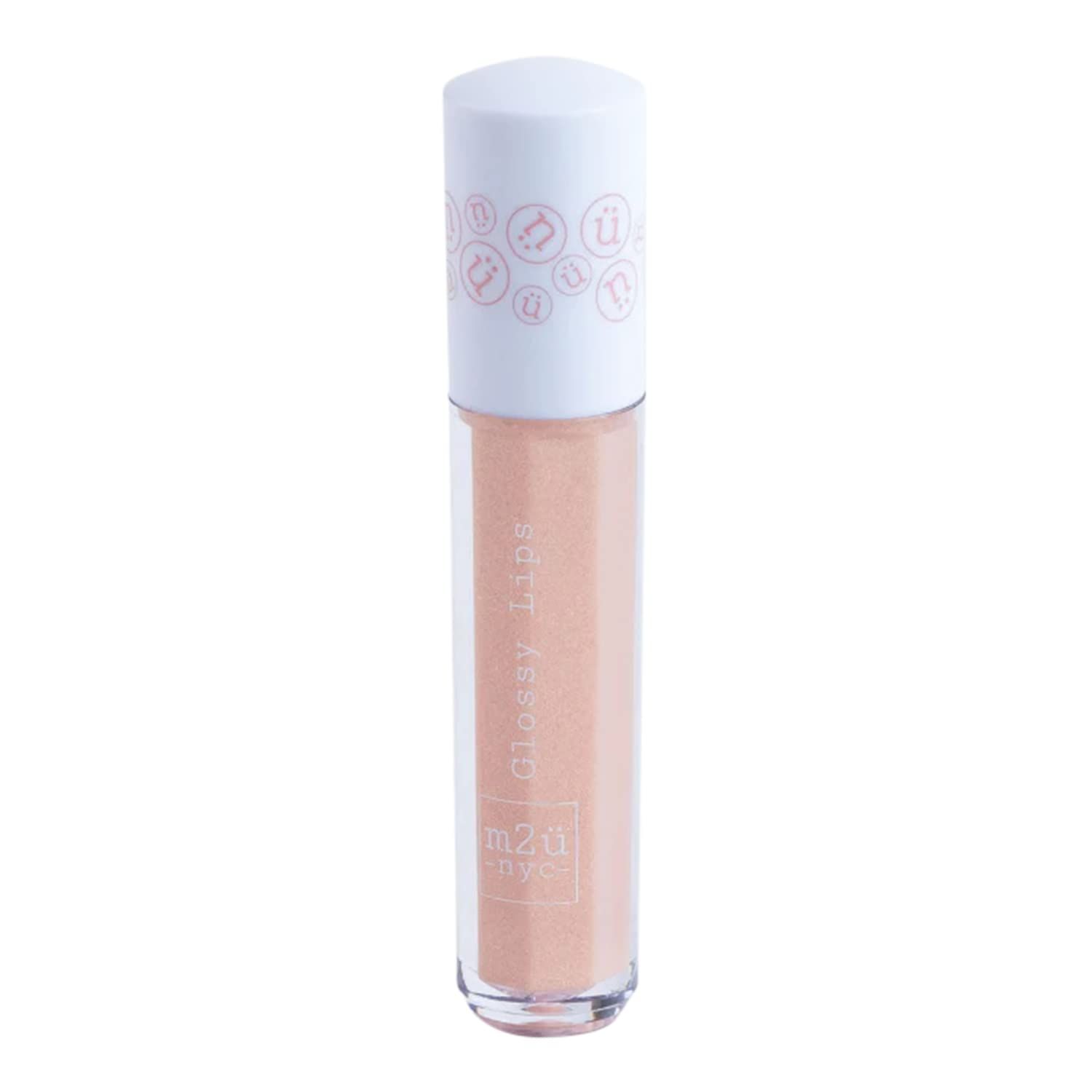 M2U NYC Lip Gloss, Lip Oil, Lip Gloss Set, Lipgloss, Clear Lip Gloss, Lip Makeup, Lip Plumper Gloss, Clear Lip Gloss, Multiple Colors (Lucky (champagne with glitter))