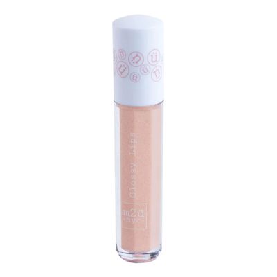 M2U NYC Lip Gloss, Lip Oil, Lip Gloss Set, Lipgloss, Clear Lip Gloss, Lip Makeup, Lip Plumper Gloss, Clear Lip Gloss, Multiple Colors (Lucky (champagne with glitter))