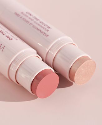 Wander Beauty On-the-Glow Blush and Illuminator - BareNude Glow - 7-in-1 Hydrating Cream Blush & Highlighting Stick - Stick Blush for Cheeks, Lip, Face & Body - Highlighter Makeup & Blush - 0.4 oz