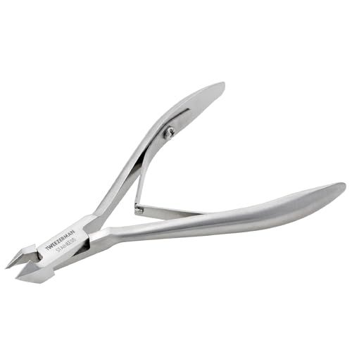 Tweezerman Rockhard Stainless Steel Cuticle Nipper, 12 Jaw